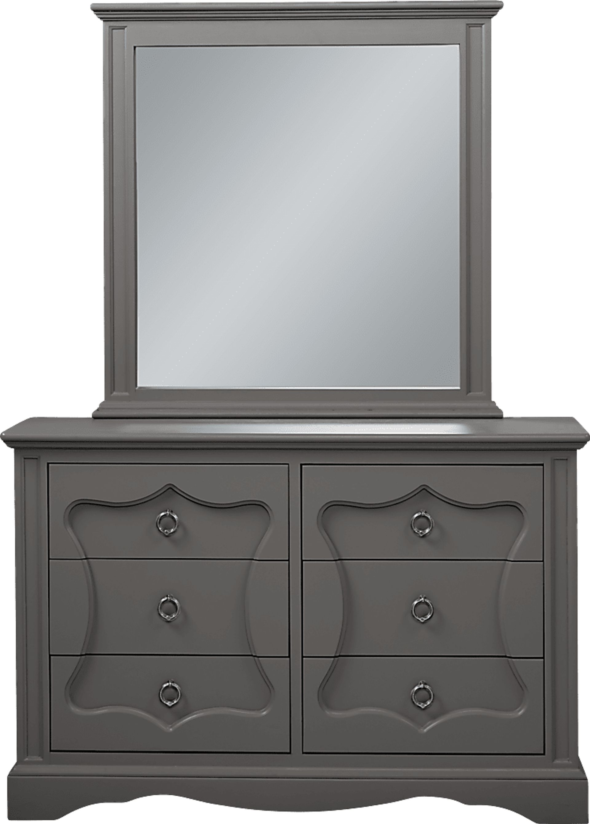 Lyla Charcoal Dresser & Mirror Set - Image 1