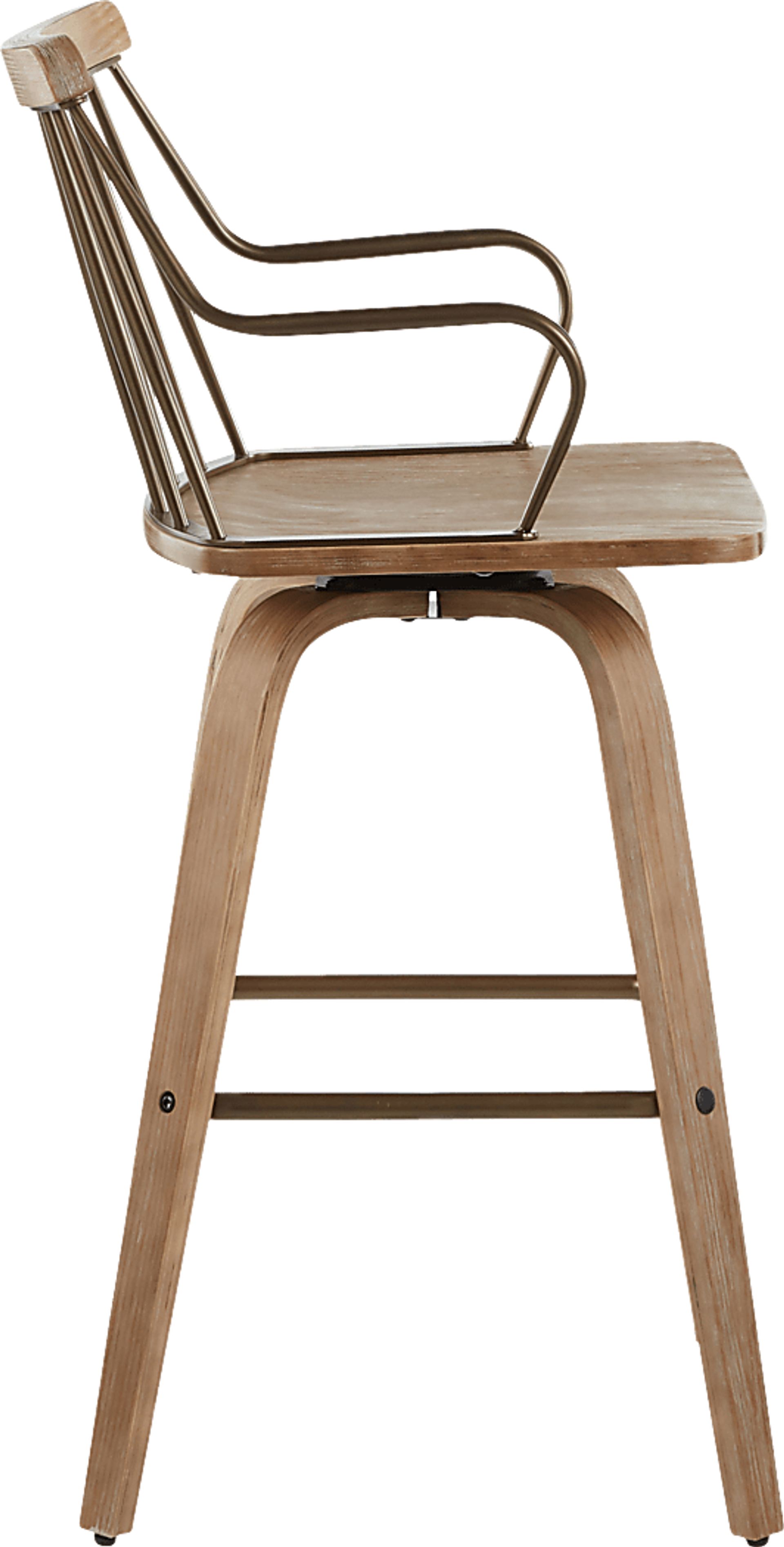 Lyllian White Counter Height Stool - Image 2