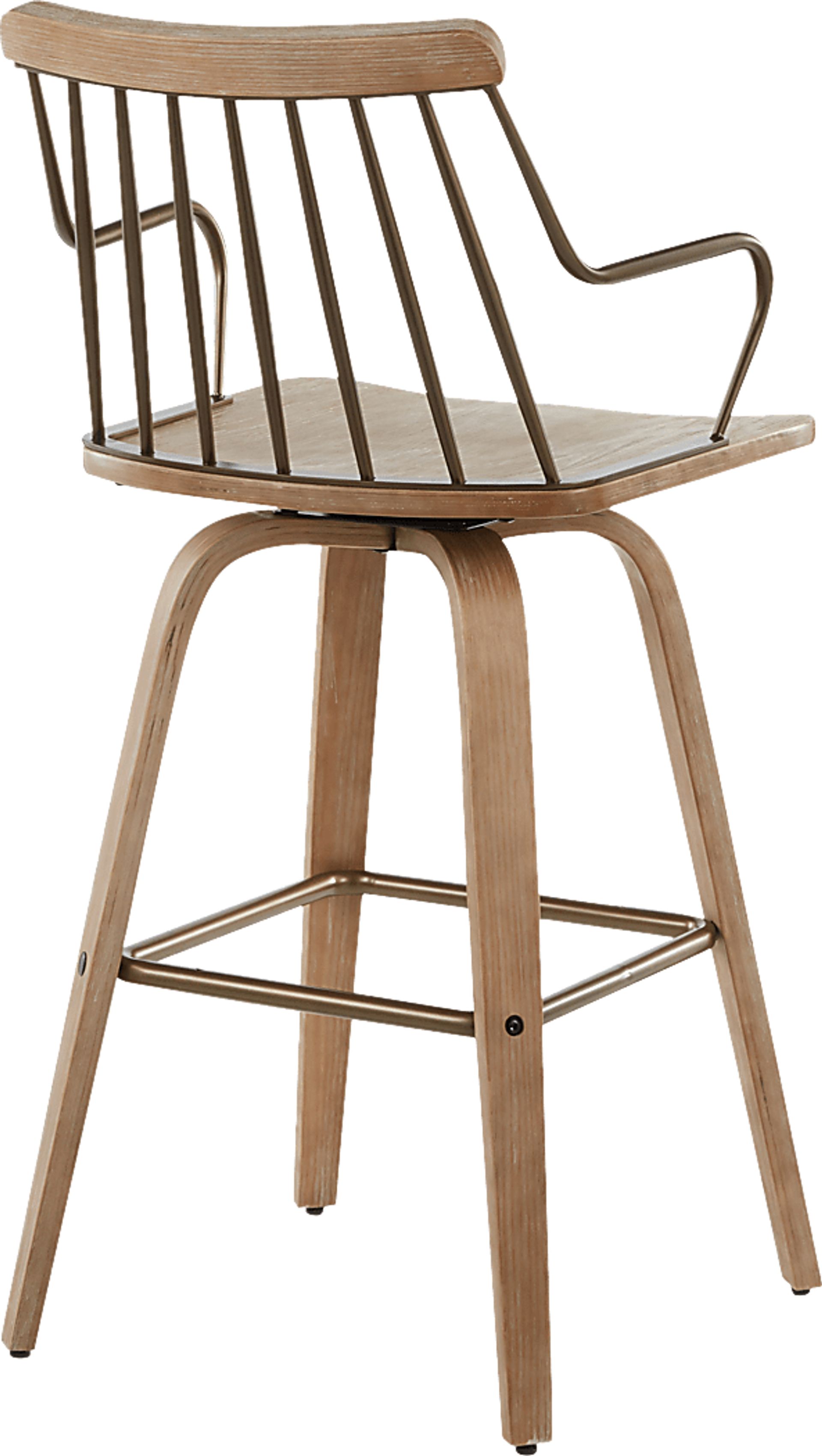 Lyllian White Counter Height Stool - Image 3