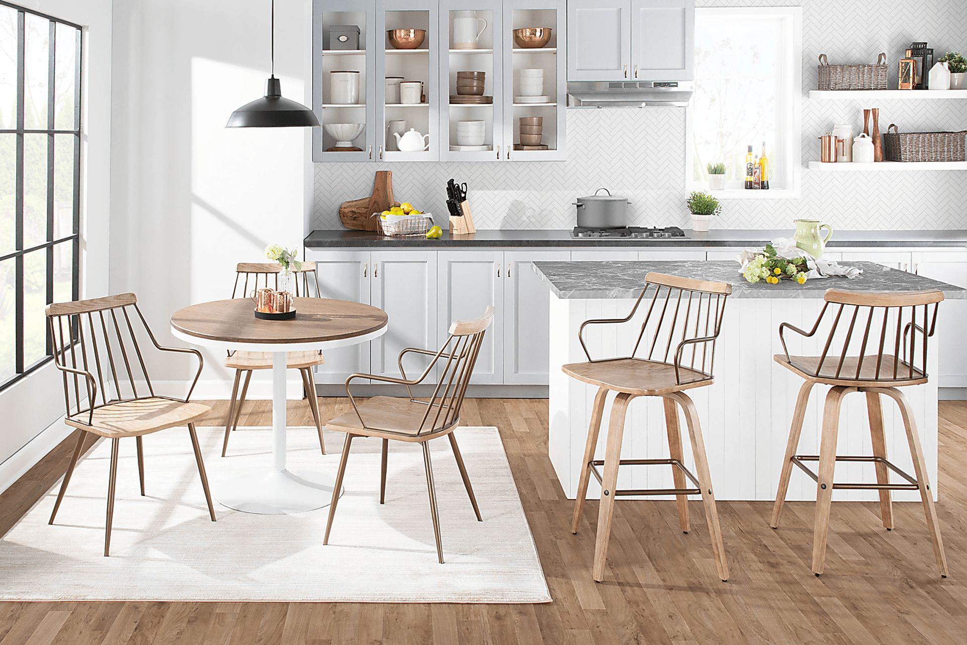 Lyllian White Counter Height Stool - Image 8