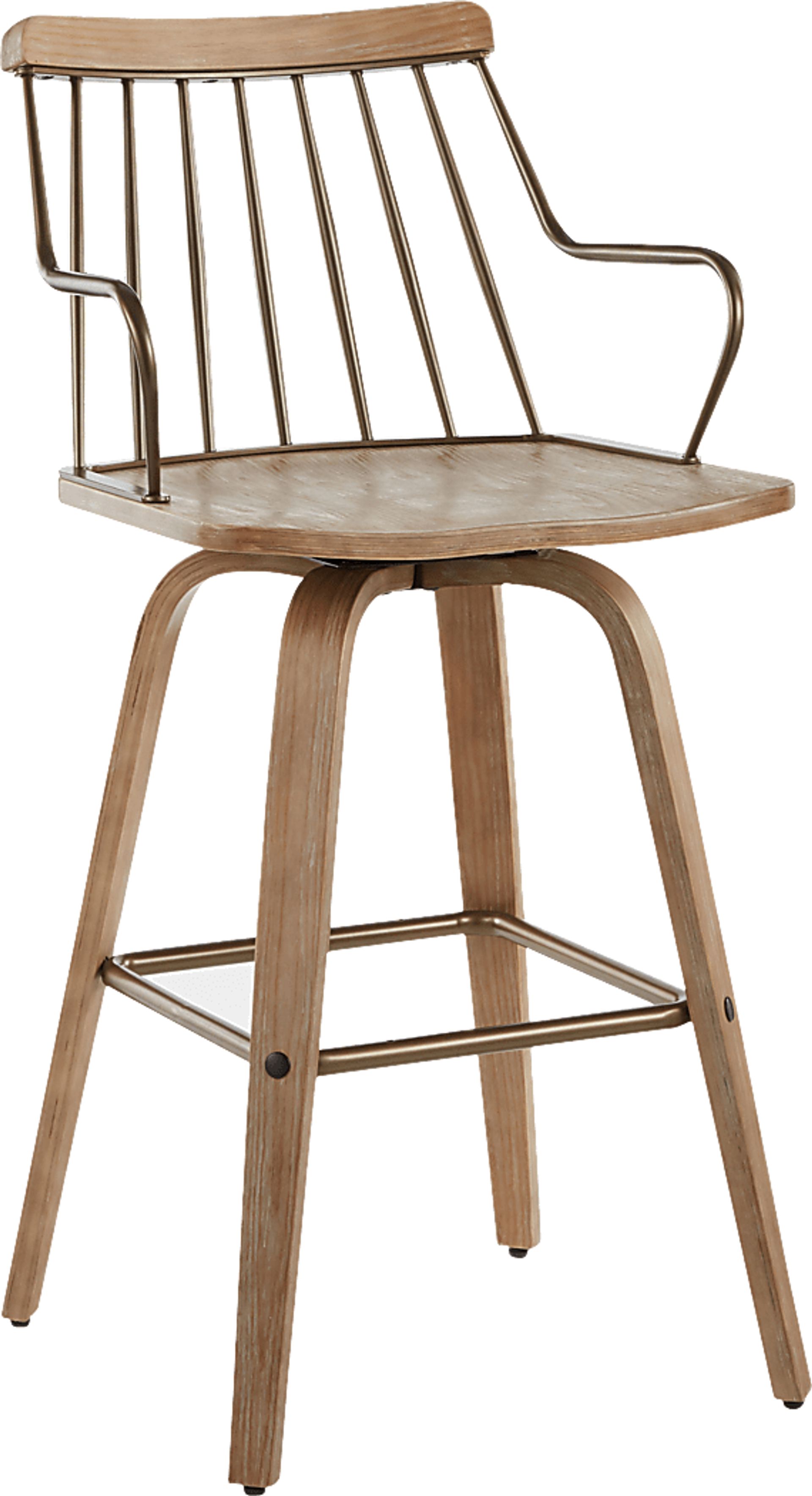 Lyllian White Counter Height Stool - Image 1