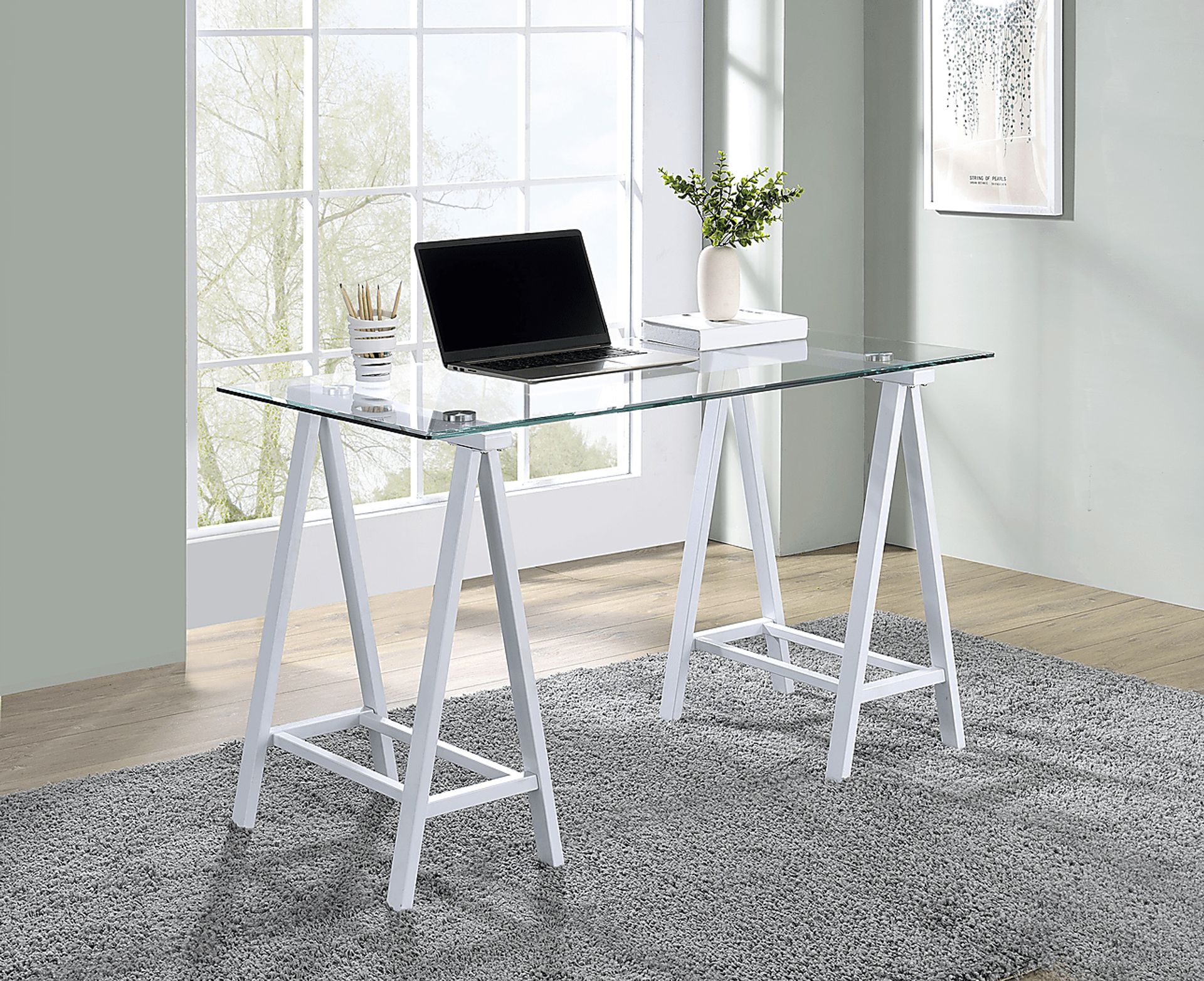 Lymenta White Desk - Image 7
