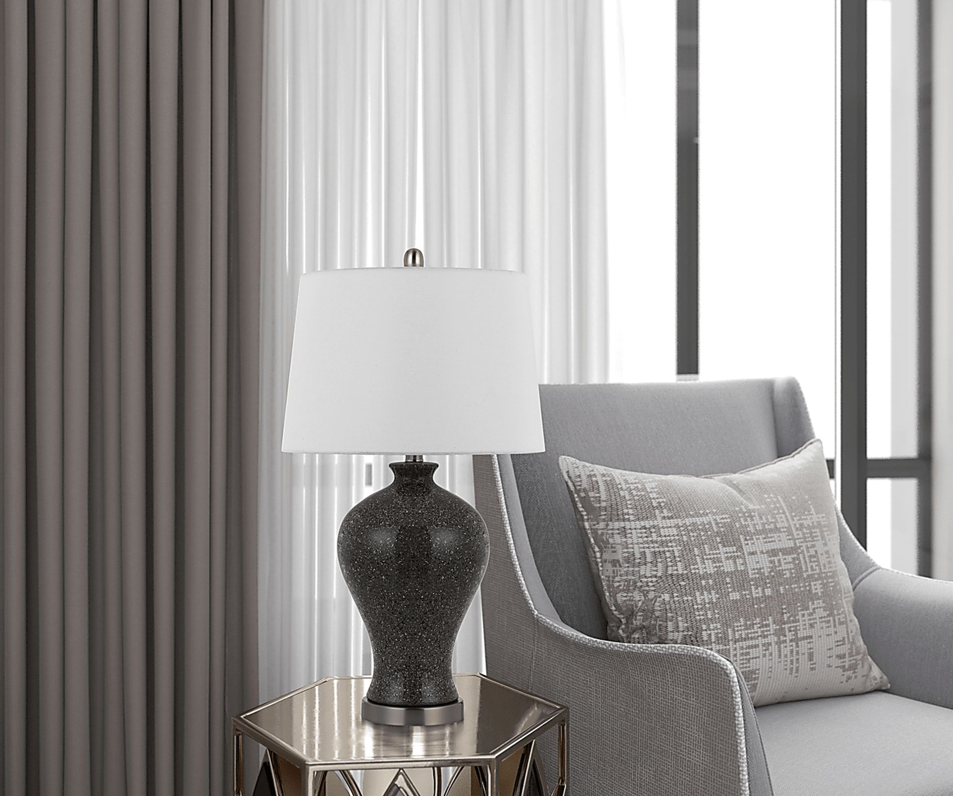 Lyncrest Brown Lamp, Set of 2 - Image 2