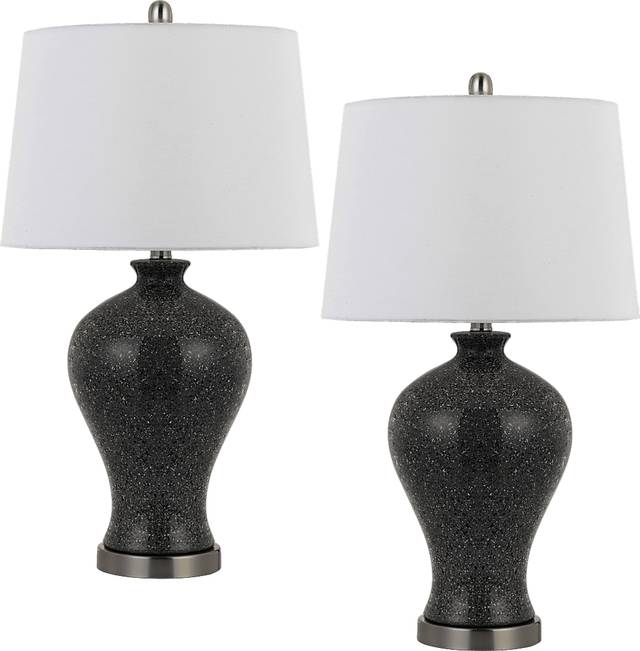 Lyncrest Brown Lamp, Set of 2 - Thumbnail - Image 1