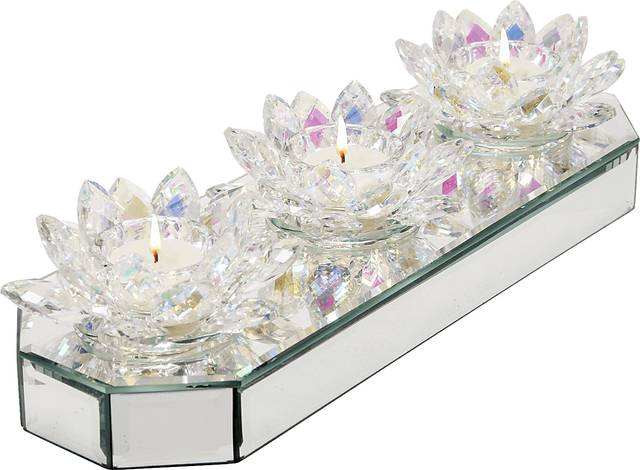 Lyndle Clear Candle Holder - Thumbnail - Image 1