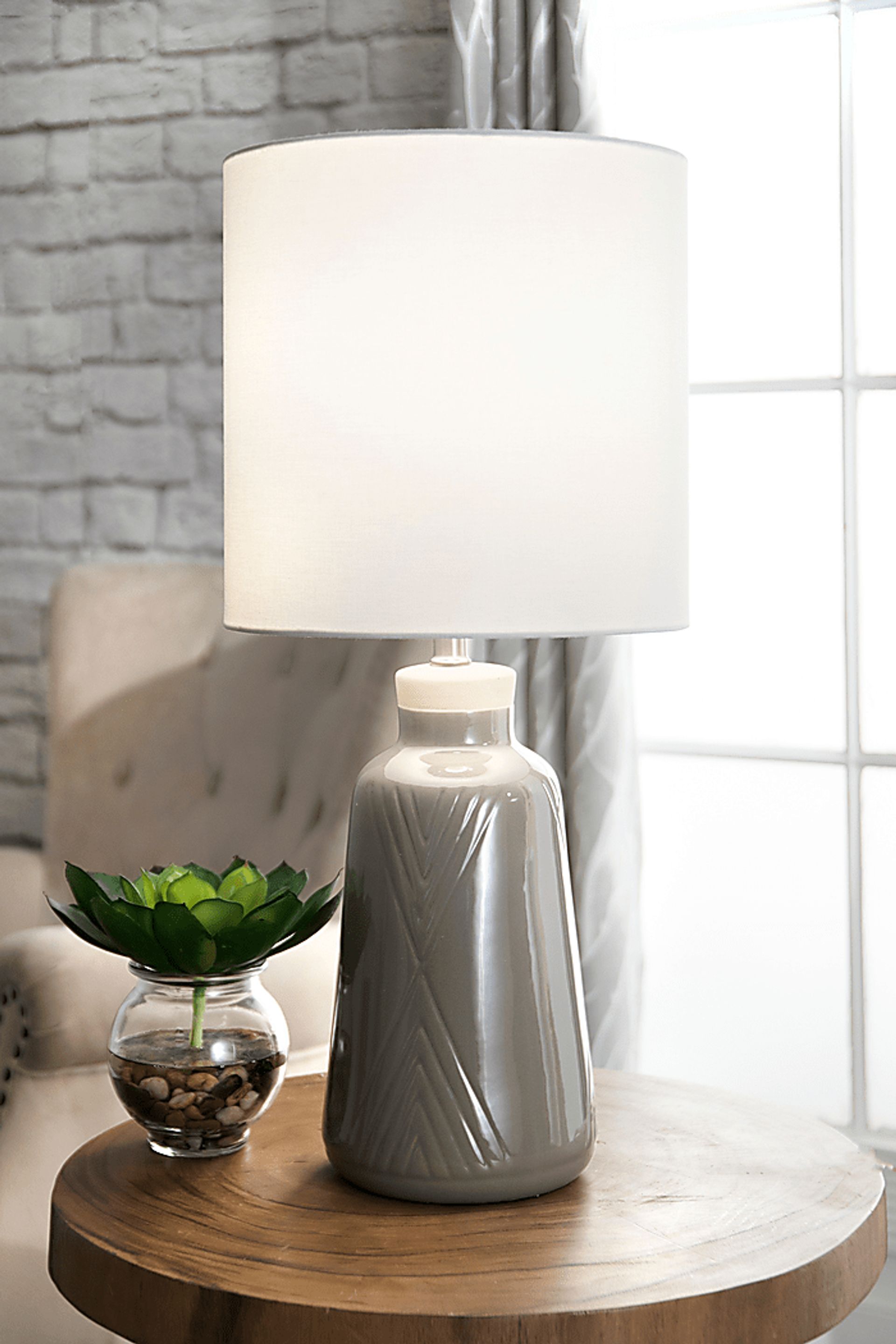 Lyndonville Gray Lamp - Image 2