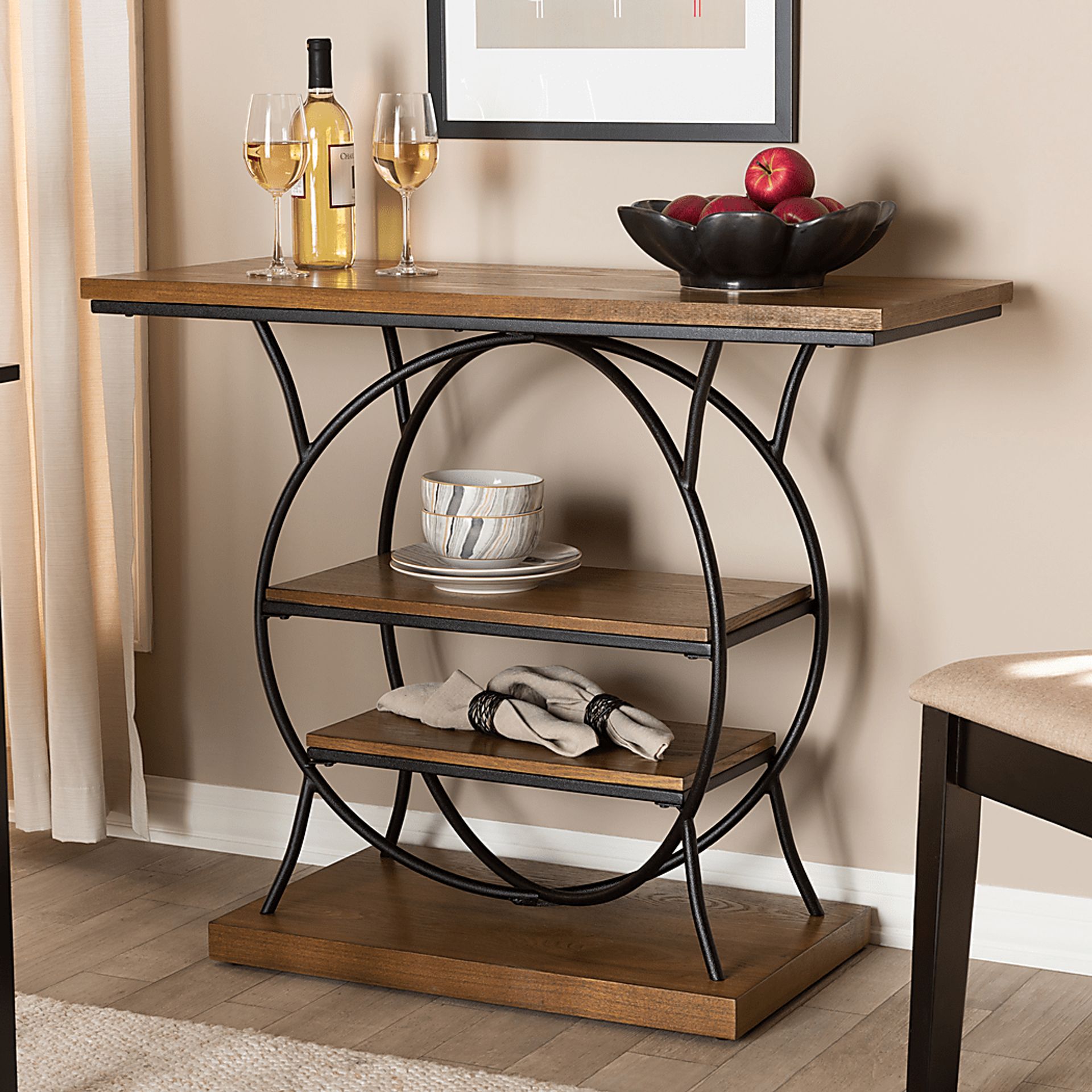 Lynell Walnut Console Table - Image 2
