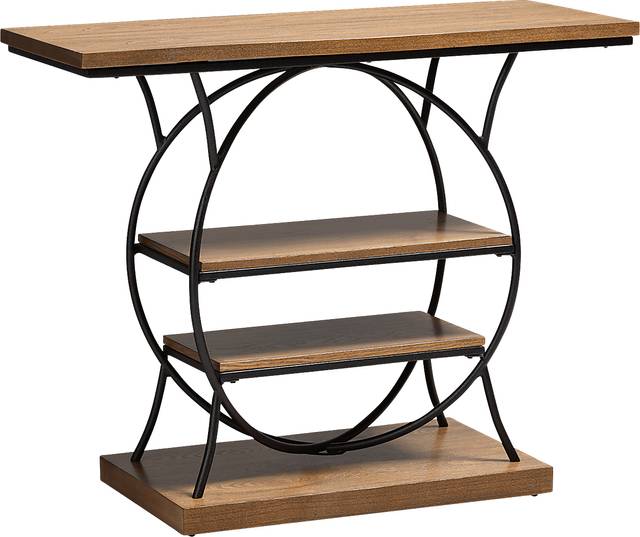 Lynell Walnut Console Table - Thumbnail - Image 1