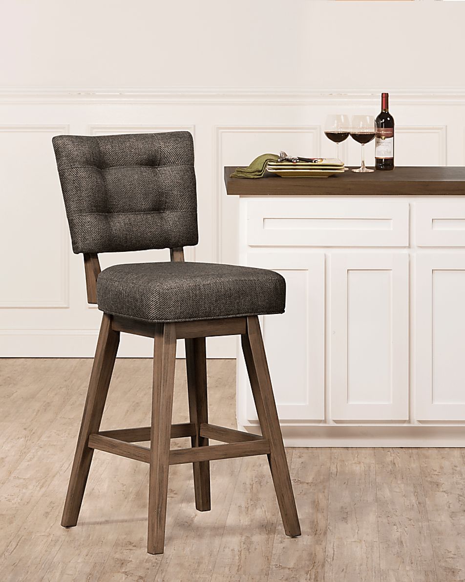 Lyngrove Brown Swivel Counter Height Stool