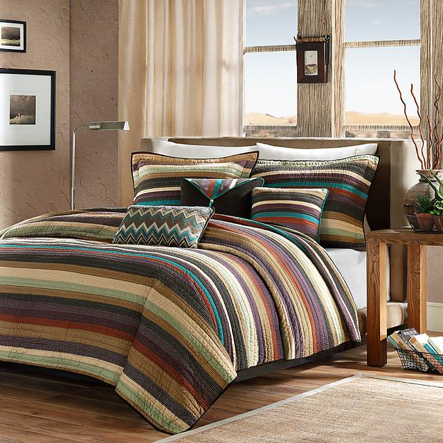 Lynhuber Beige 6 Pc Full/Queen Coverlet Set - Thumbnail - Image 1