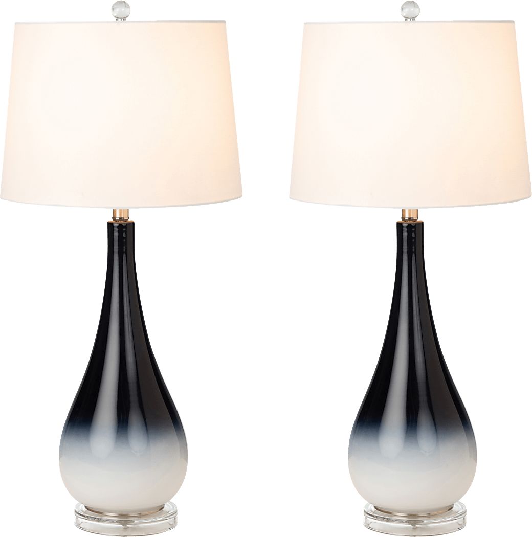 Lynhurst Home Black Table Lamps, Set of 2