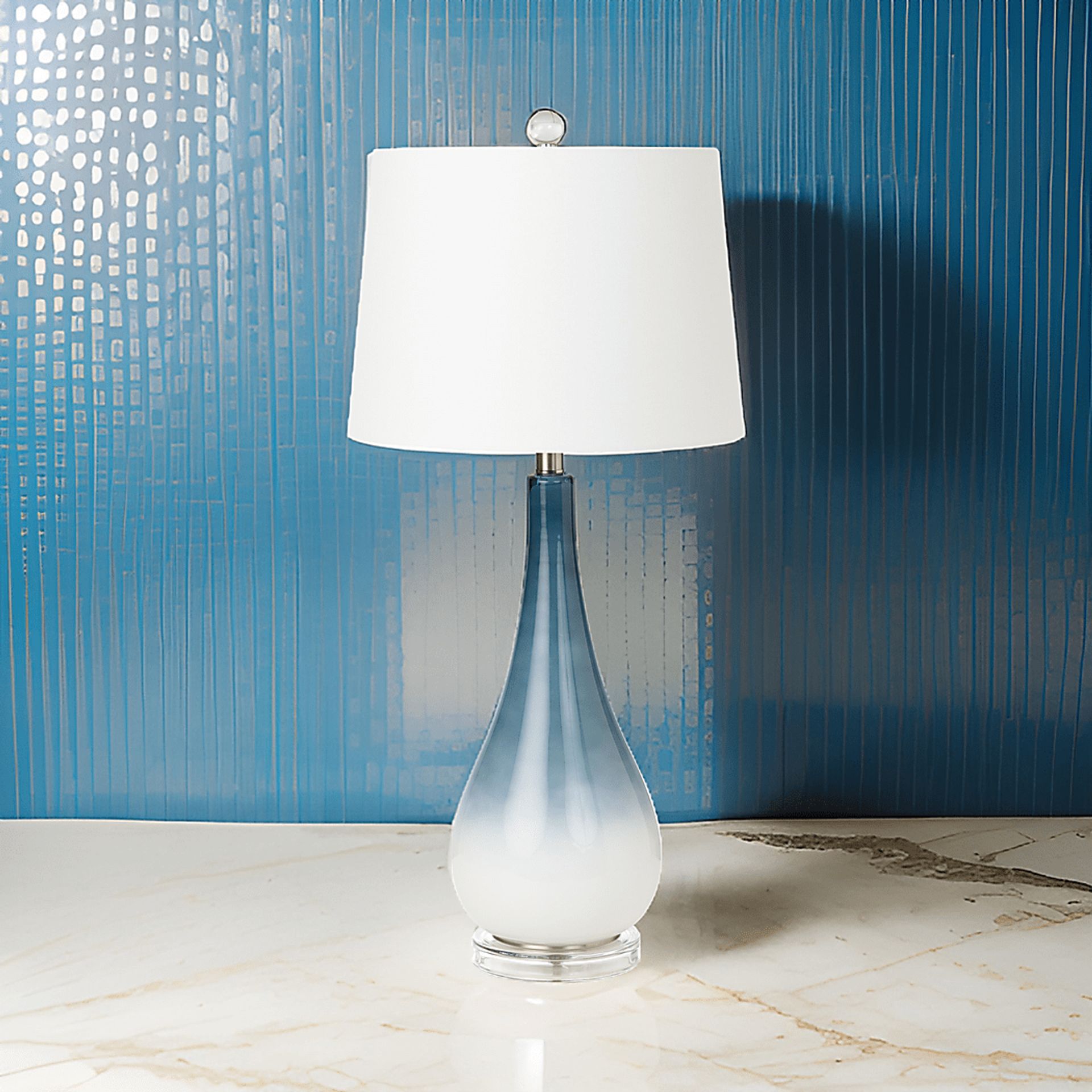 Lynhurst Home Blue Lamp, Set of 2 - Image 2