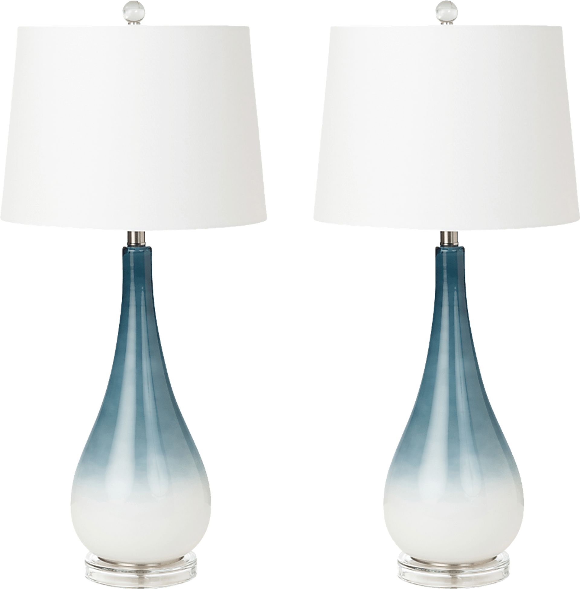 Lynhurst Home Blue Lamp, Set of 2 - Image 1