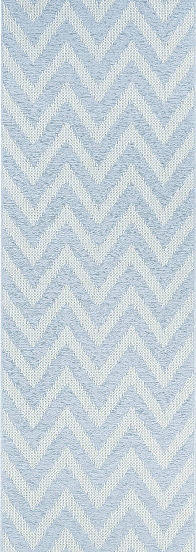 Lynna Blue 2'6 x 7'6 Runner Indoor/Outdoor Rug - Thumbnail - Image 1