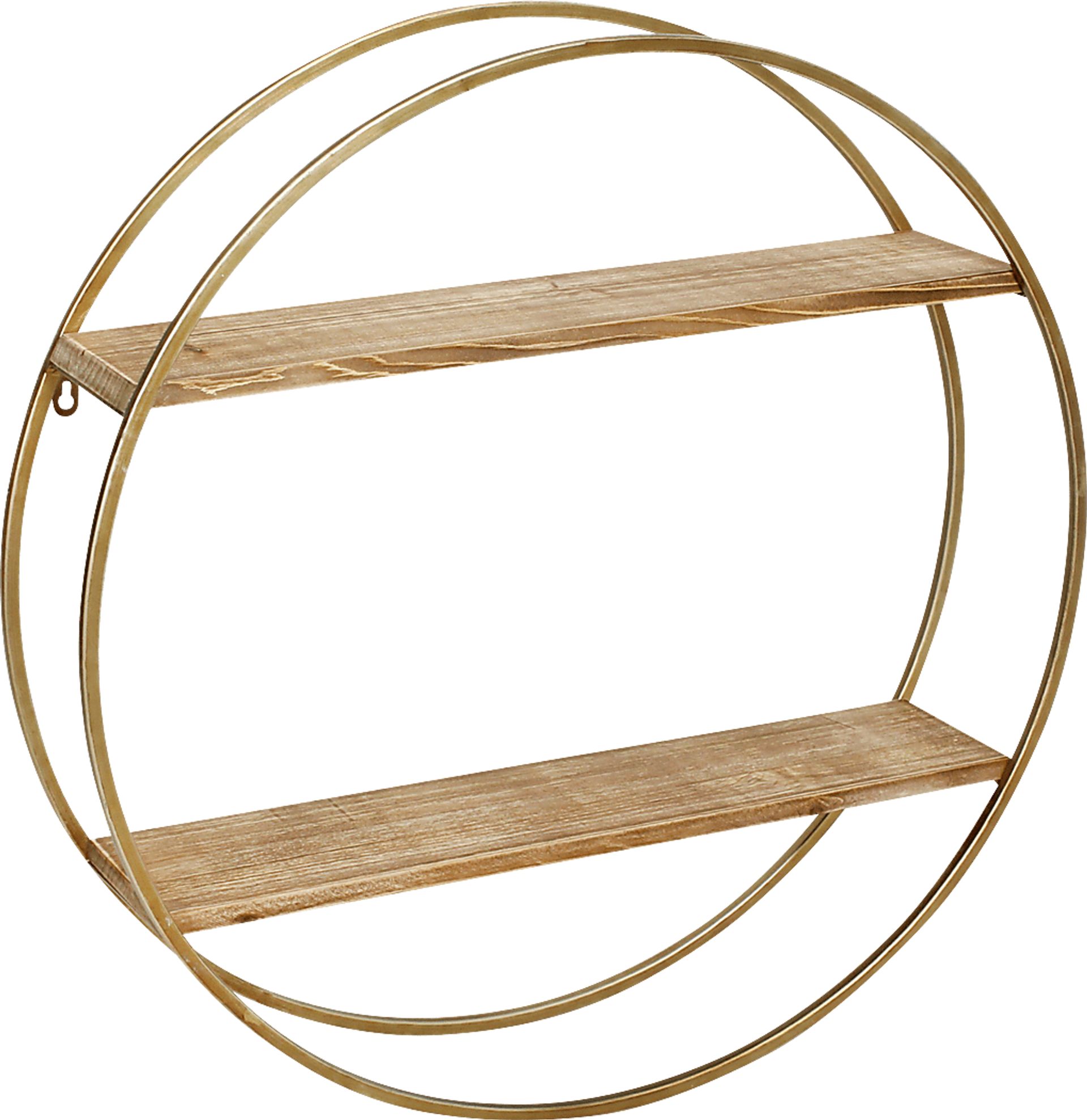 Lynnolen Gold Wall Shelf - Image 1