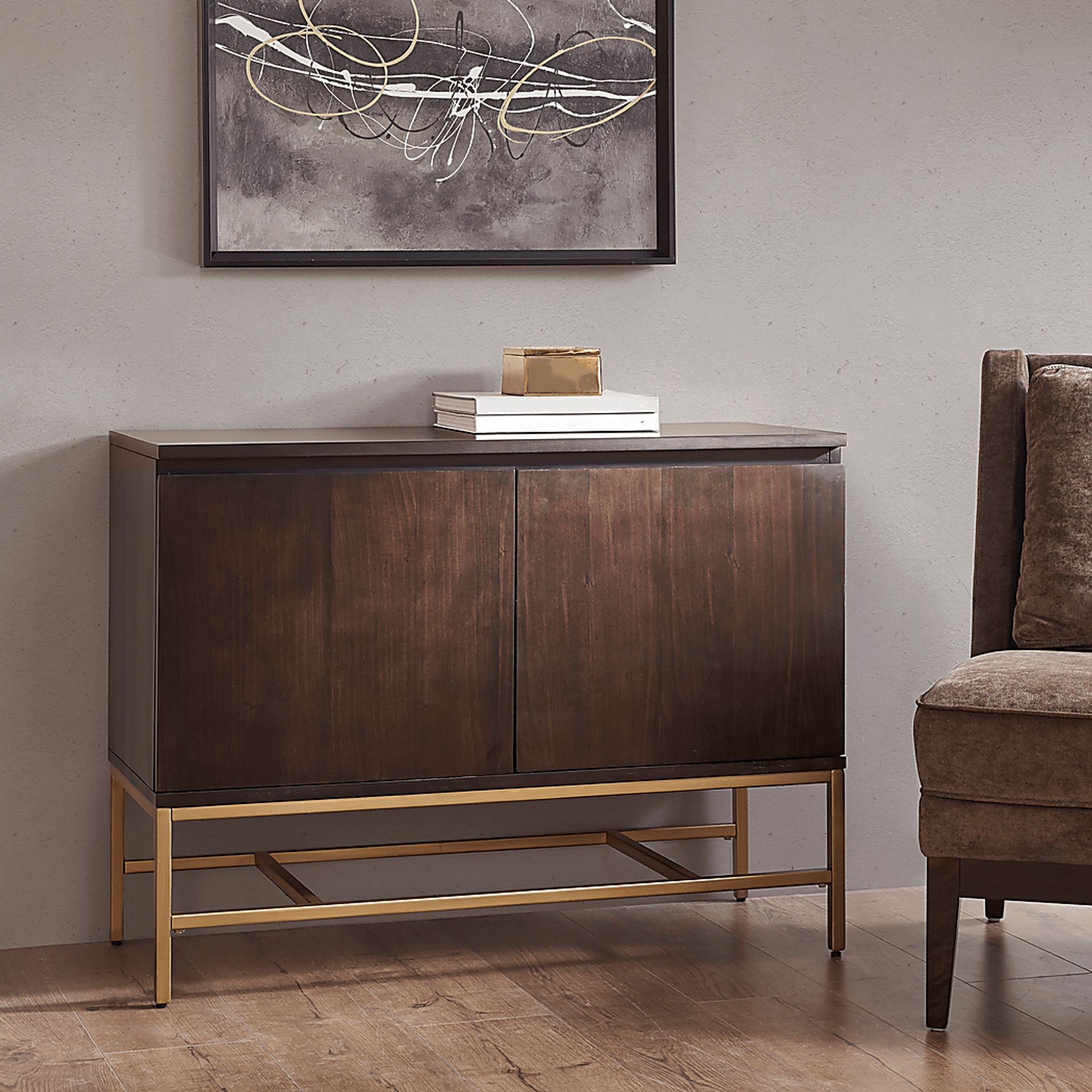 Lynnshire Brown Accent Cabinet - Image 7