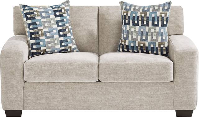 Lynwood Beige 7 Pc Living Room with Gel Foam Sleeper Sofa - Thumbnail - Image 4