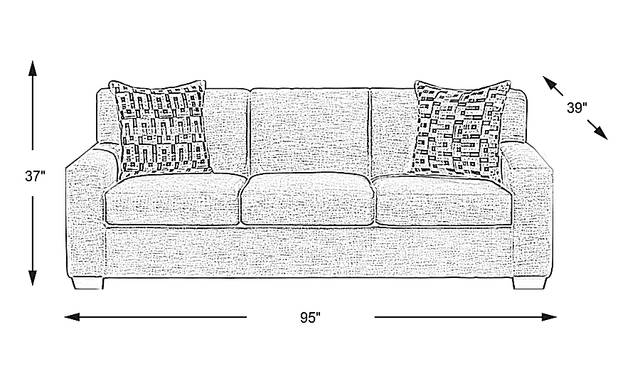 Dimension Image. Please refer to the Dimension Tab on this page for dimension details.