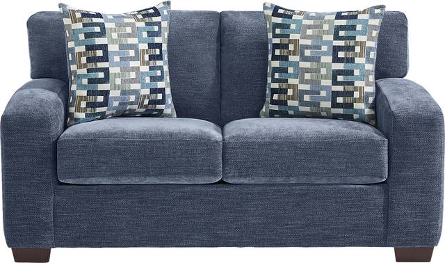 Lynwood Blue 7 Pc Living Room with Sleeper Sofa - Thumbnail - Image 3