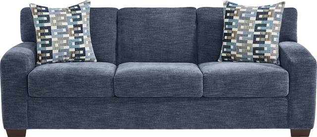 Lynwood Blue 7 Pc Living Room with Sleeper Sofa - Thumbnail - Image 2