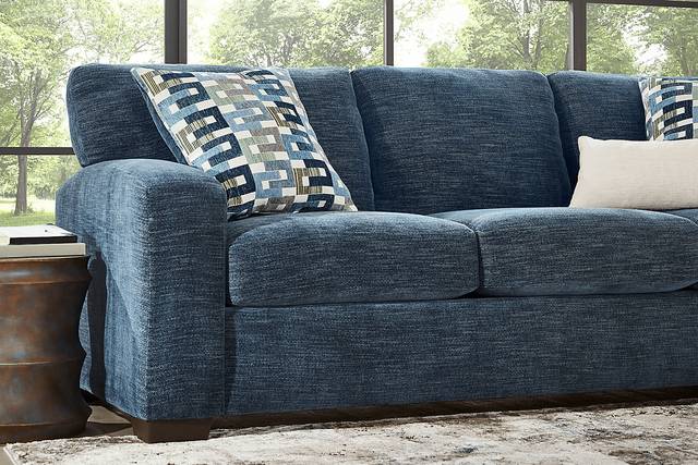 Lynwood Blue Sofa - Thumbnail - Image 2