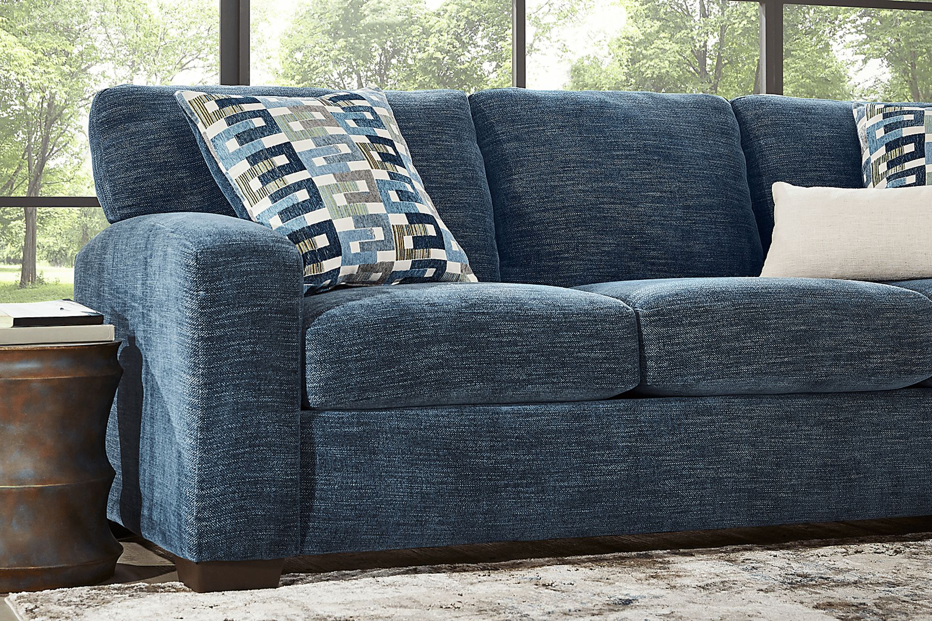 Lynwood Blue 3 Pc Living Room - Image 3