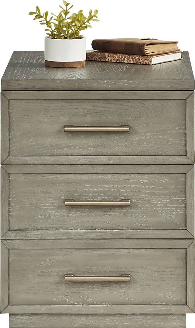 Lynnwood Taupe File Cabinet - Thumbnail - Image 2