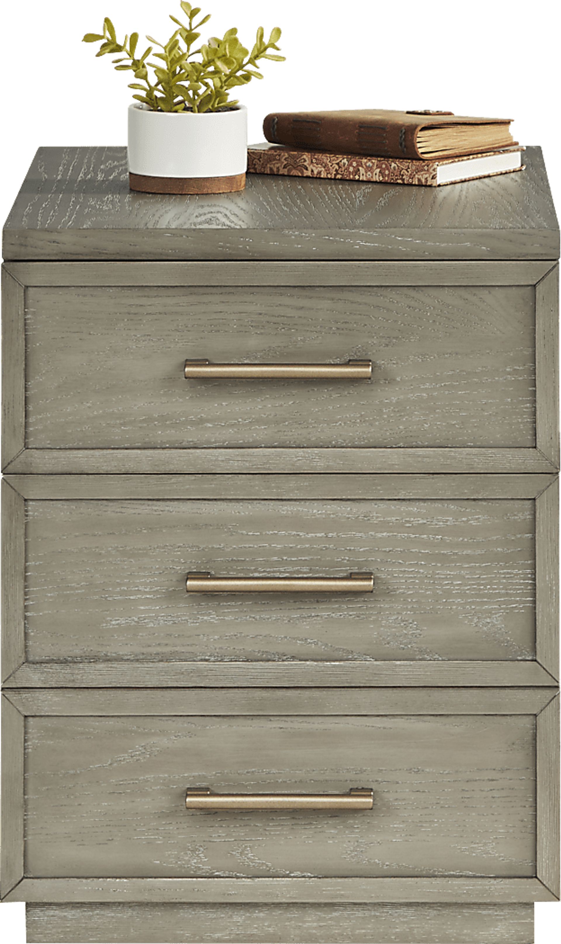 Lynnwood Taupe File Cabinet - Image 2