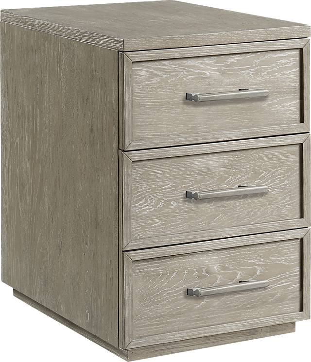 Lynnwood Taupe File Cabinet - Thumbnail - Image 1