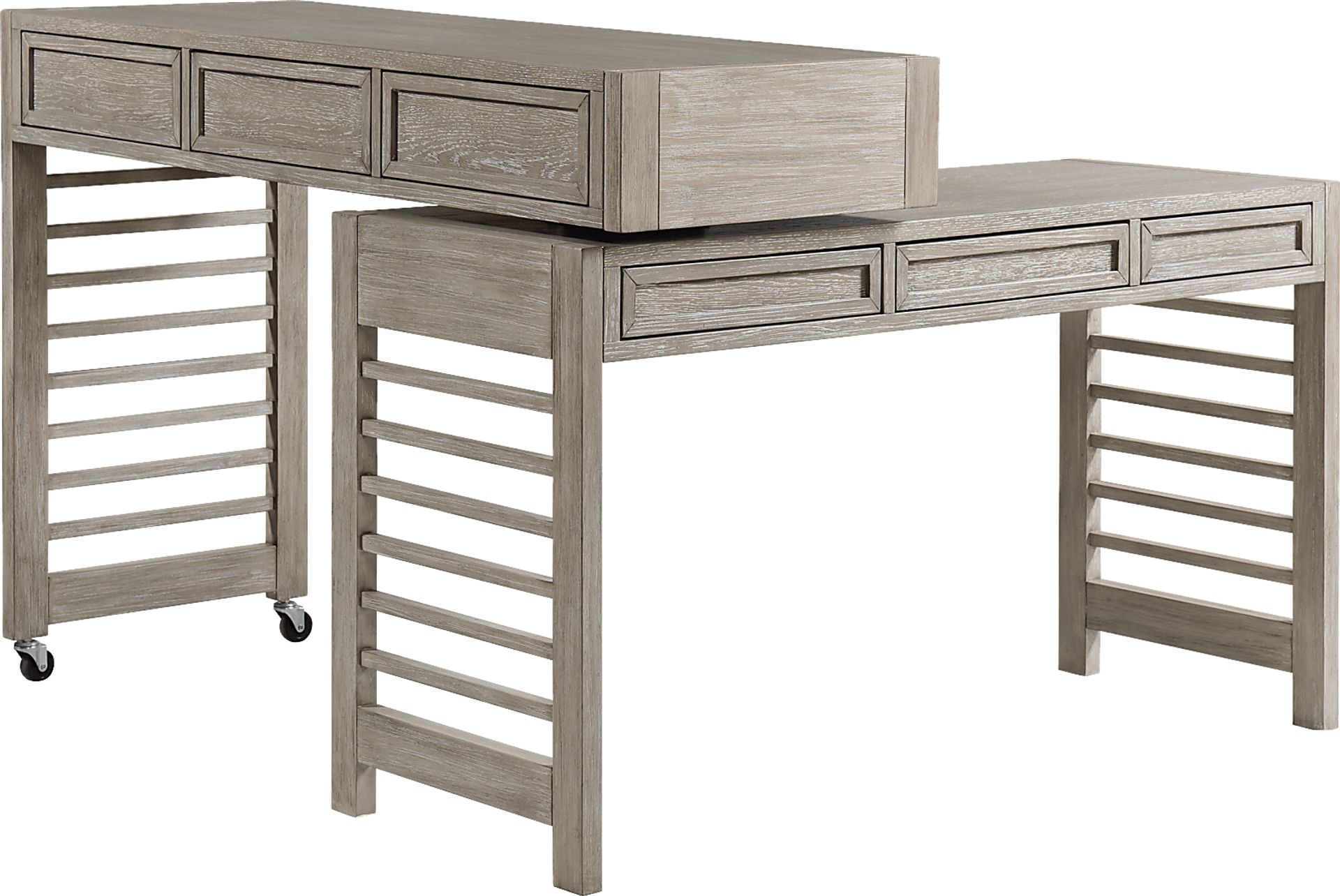 Lynnwood Taupe Swivel Desk - Image 2