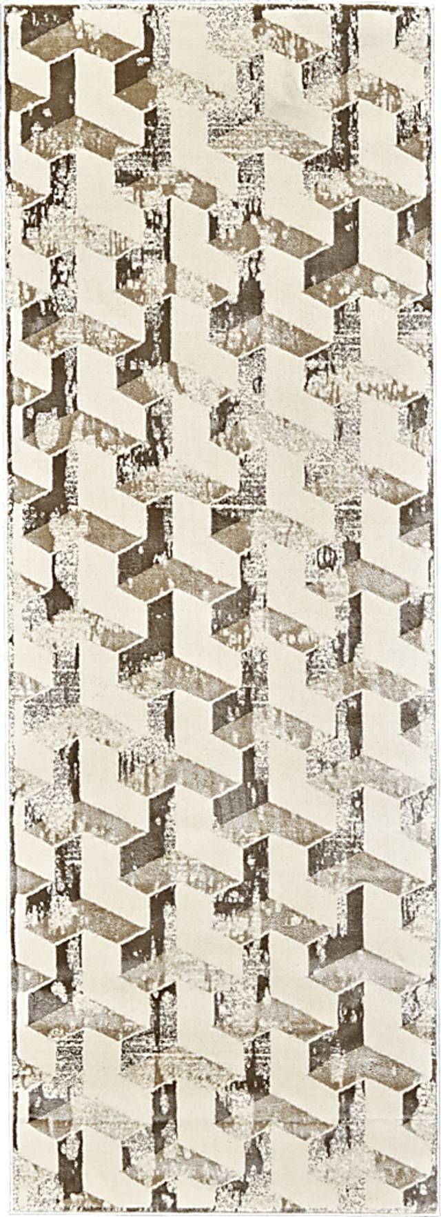 Lynx Cream 2'10 x 7'10 Runner Rug - Thumbnail - Image 1