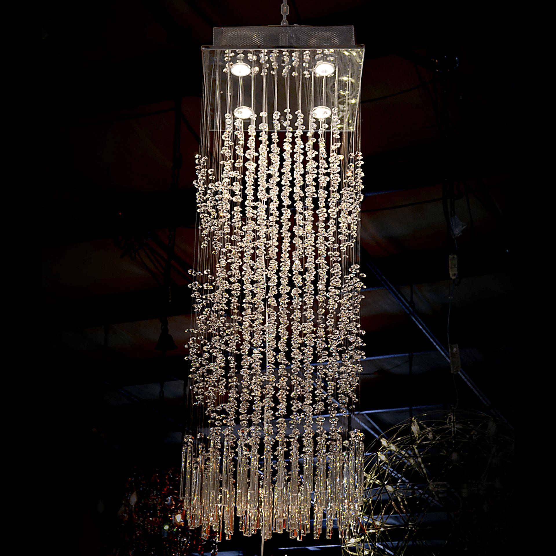 Lyrae Silver Chandelier - Image 2