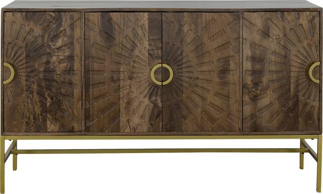 Lyrewood Brown Credenza - Thumbnail - Image 3