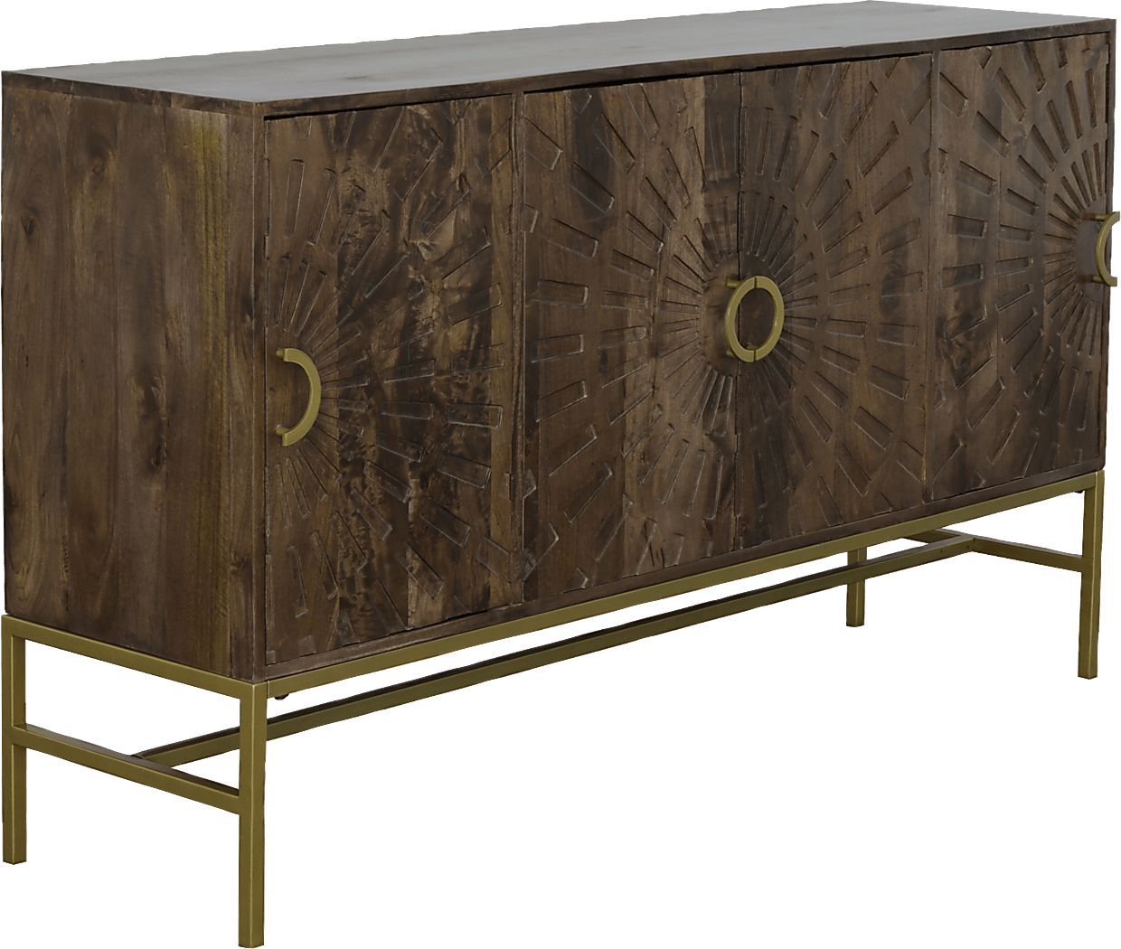 Lyrewood Brown Credenza