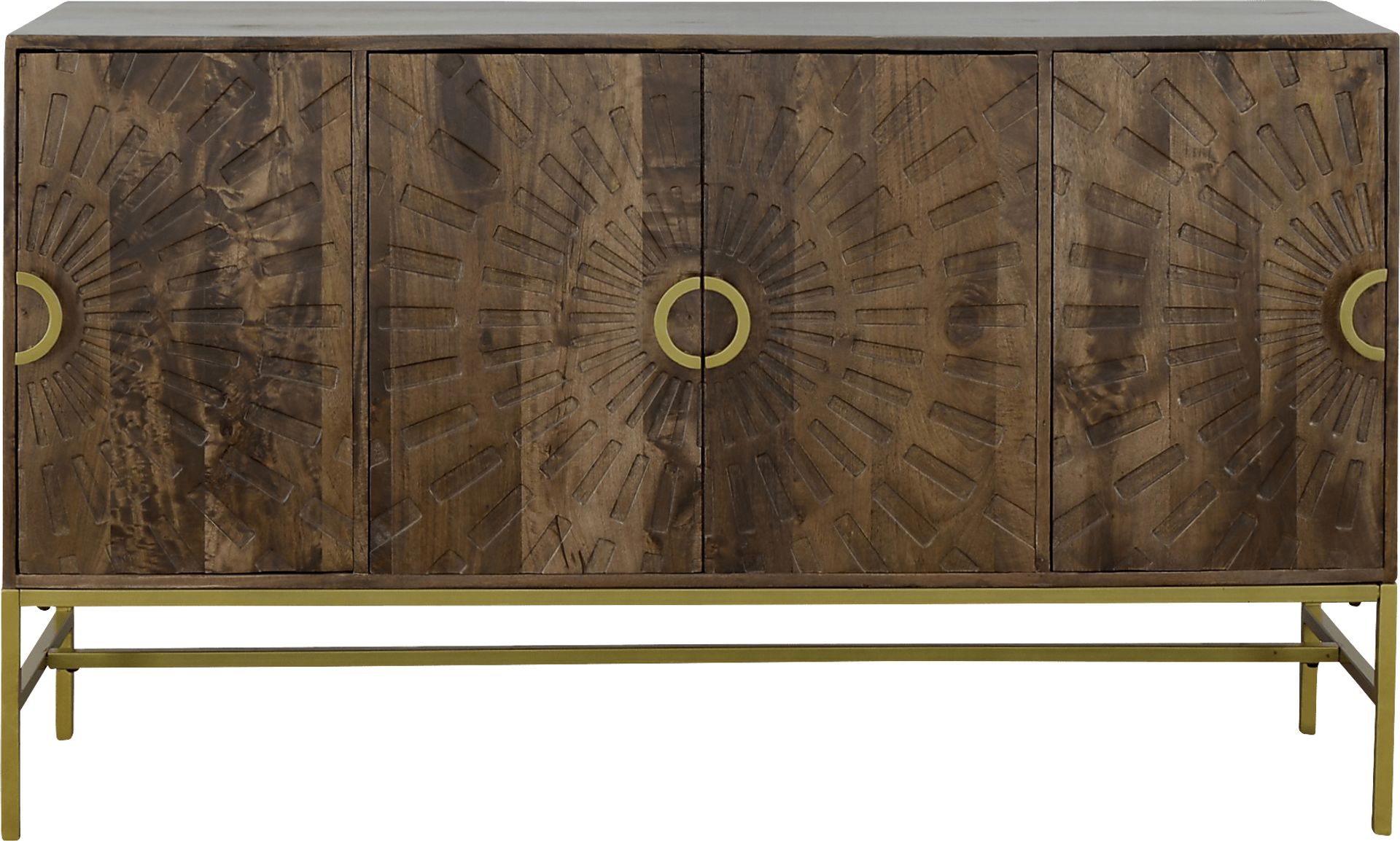 Lyrewood Brown Credenza - Image 3