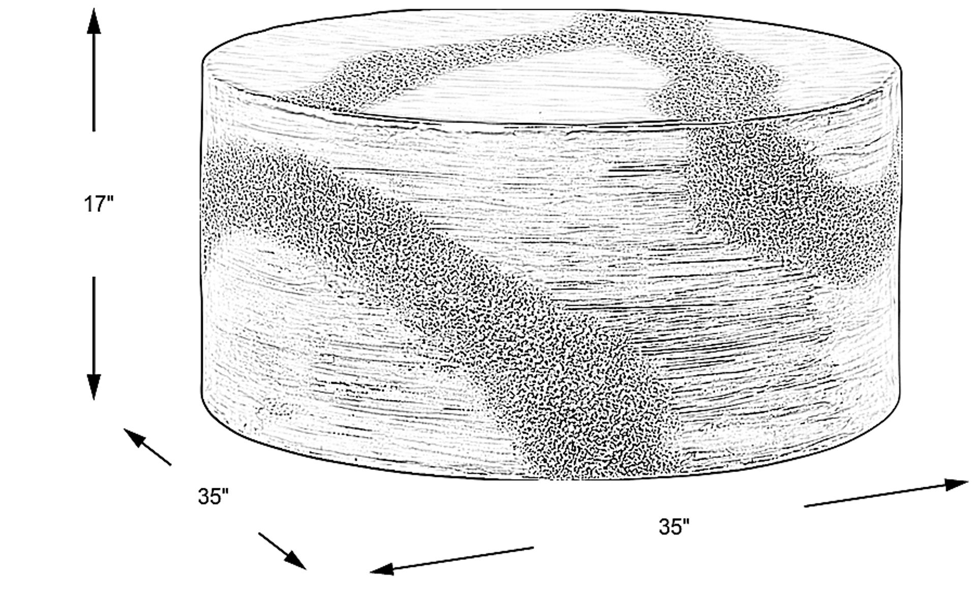 Dimension Image. Please refer to the Dimension Tab on this page for dimension details.