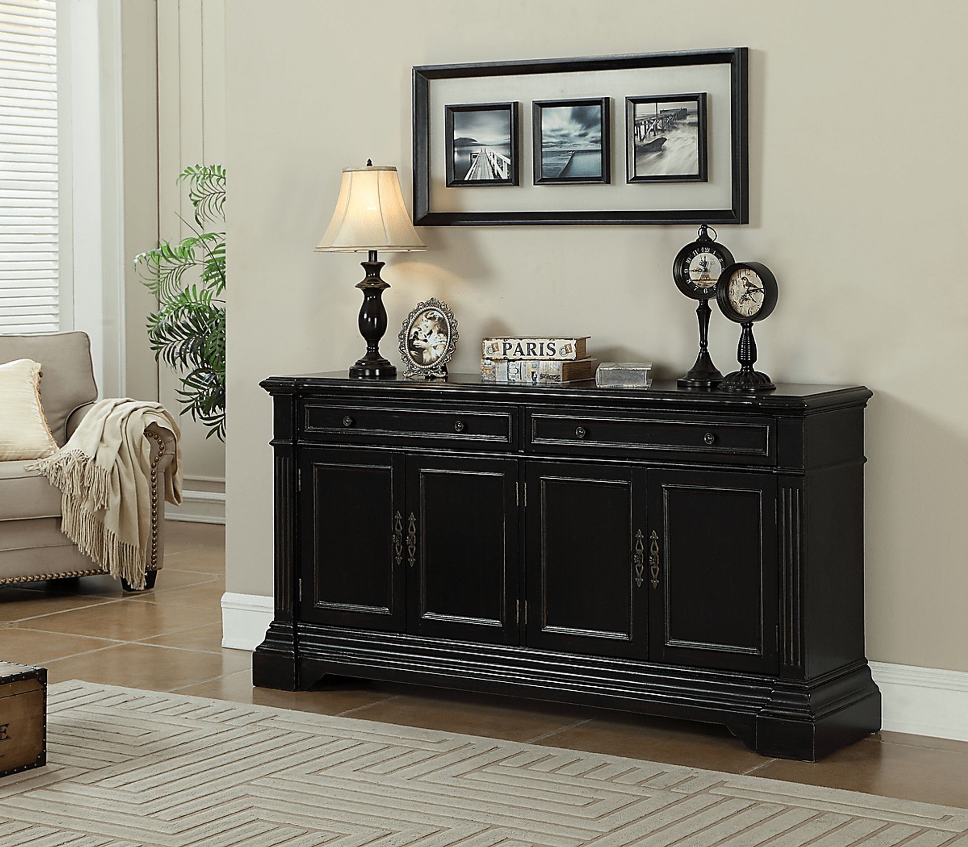 Mabel Way Black Credenza - Image 2