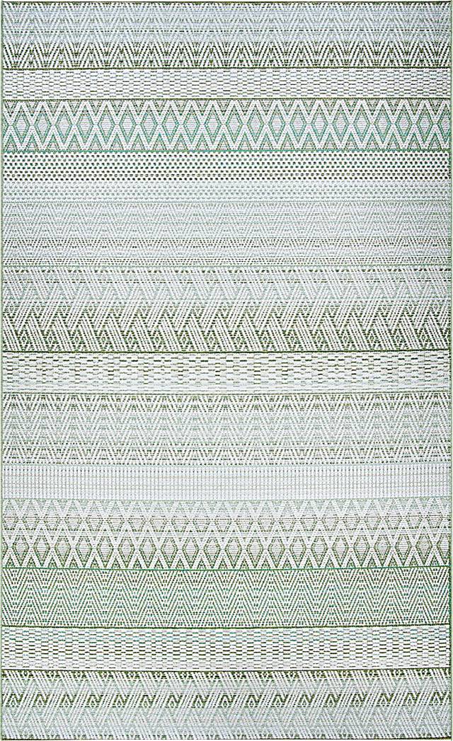Mabella Green 7'10 x 10'9 Indoor/Outdoor Rug - Thumbnail - Image 1