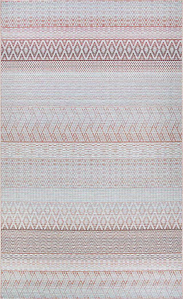 Mabella Red 5'3 x 7'6 Indoor/Outdoor Rug - Thumbnail - Image 1
