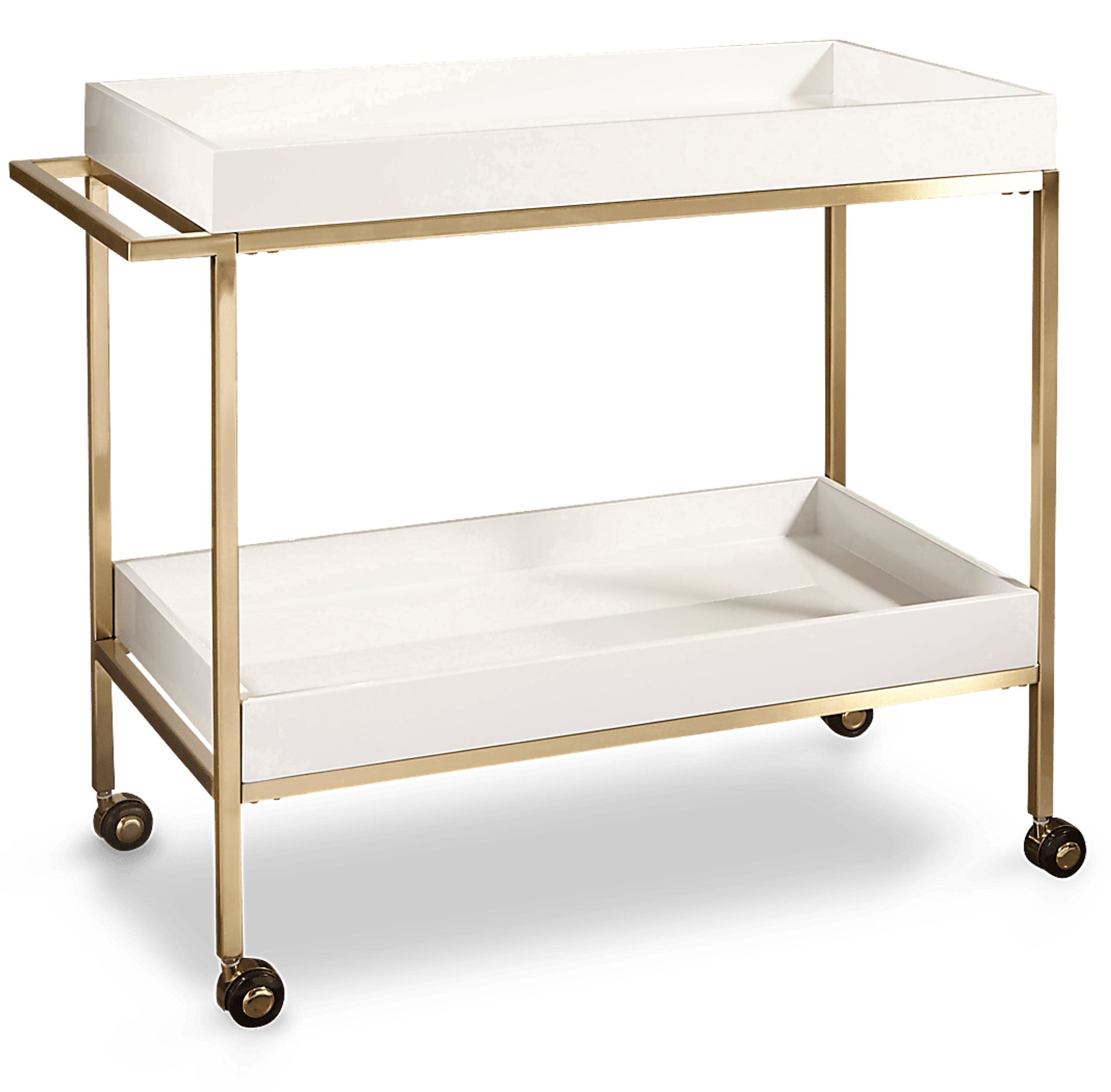 Mabelvale White Bar Cart - Image 1