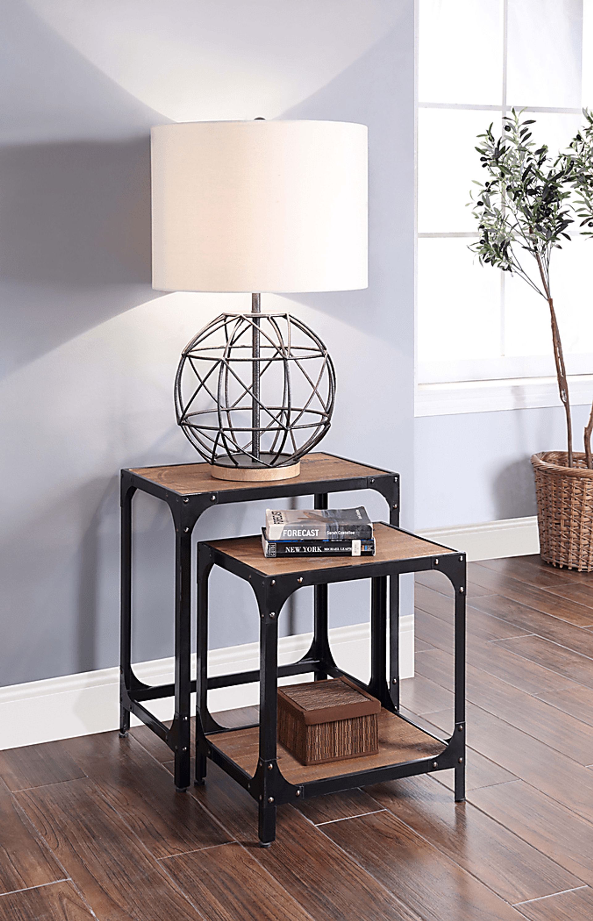 Mable Cross Brown Set of 2 Nesting Tables - Image 2