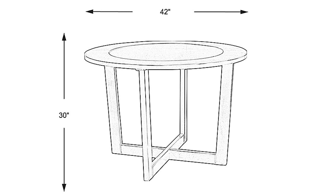 Mabry Espresso Round Dining Table