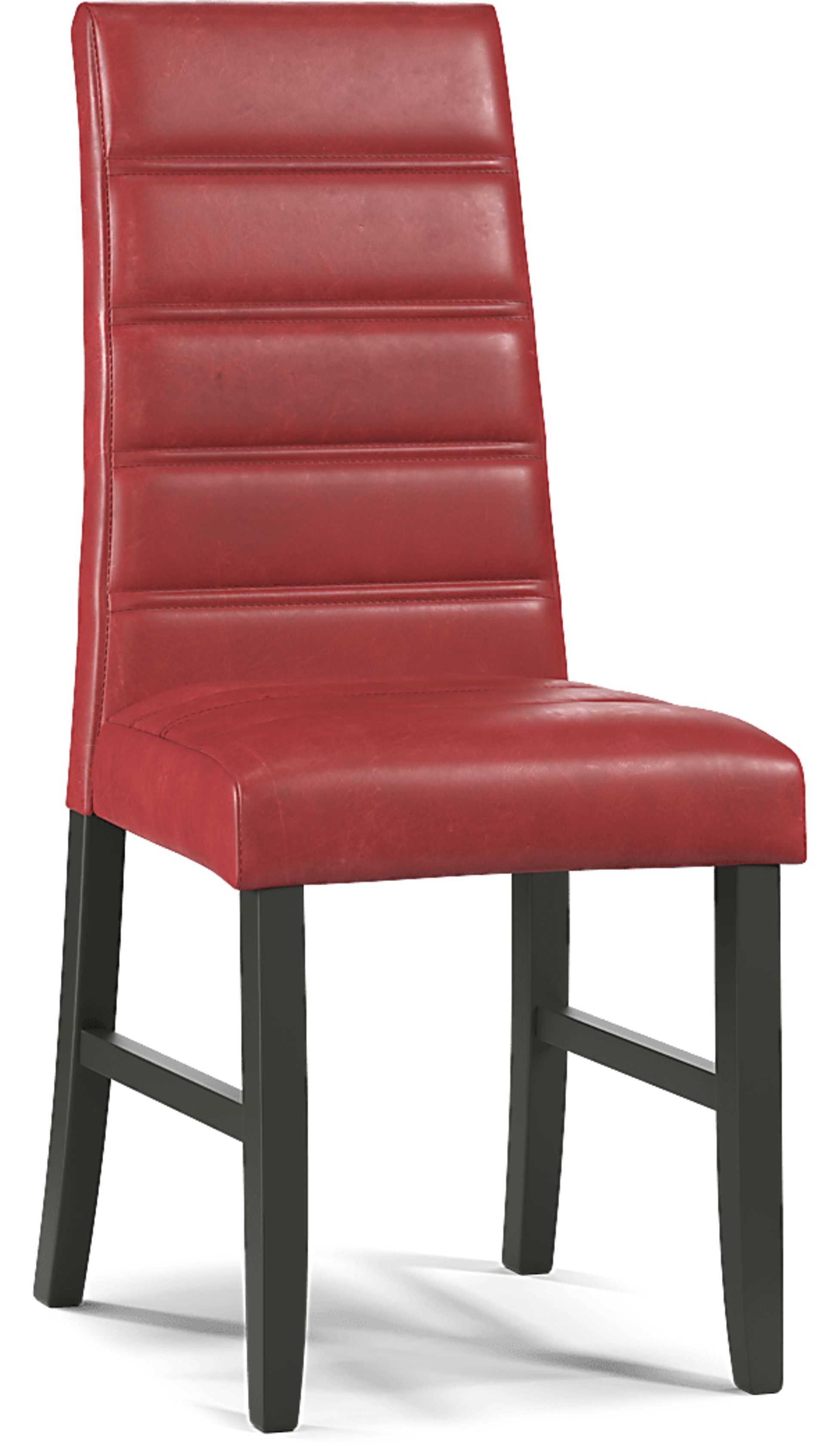 Mabry Espresso 5 Pc Dining Set with Red Chairs - Image 4