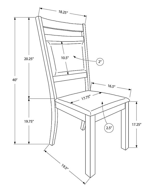 Macdill Brown Dining Chair, Set of 2 - Thumbnail - Image 4