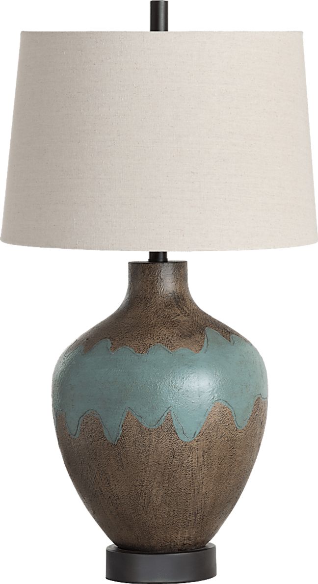 Macduff Avenue Turquoise Lamp