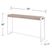 Macen White Console Table