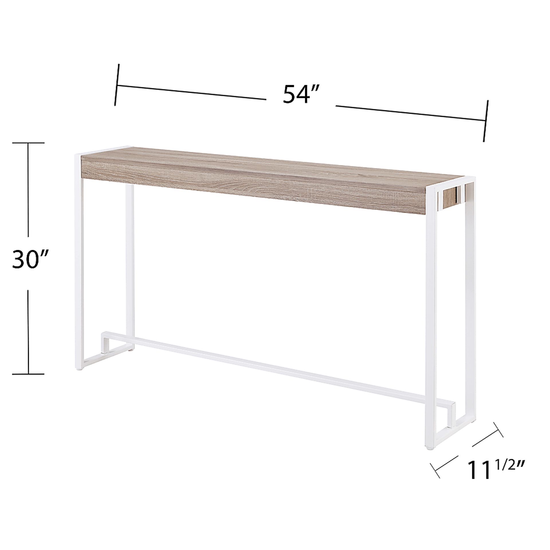 Macen White Console Table - Image 5