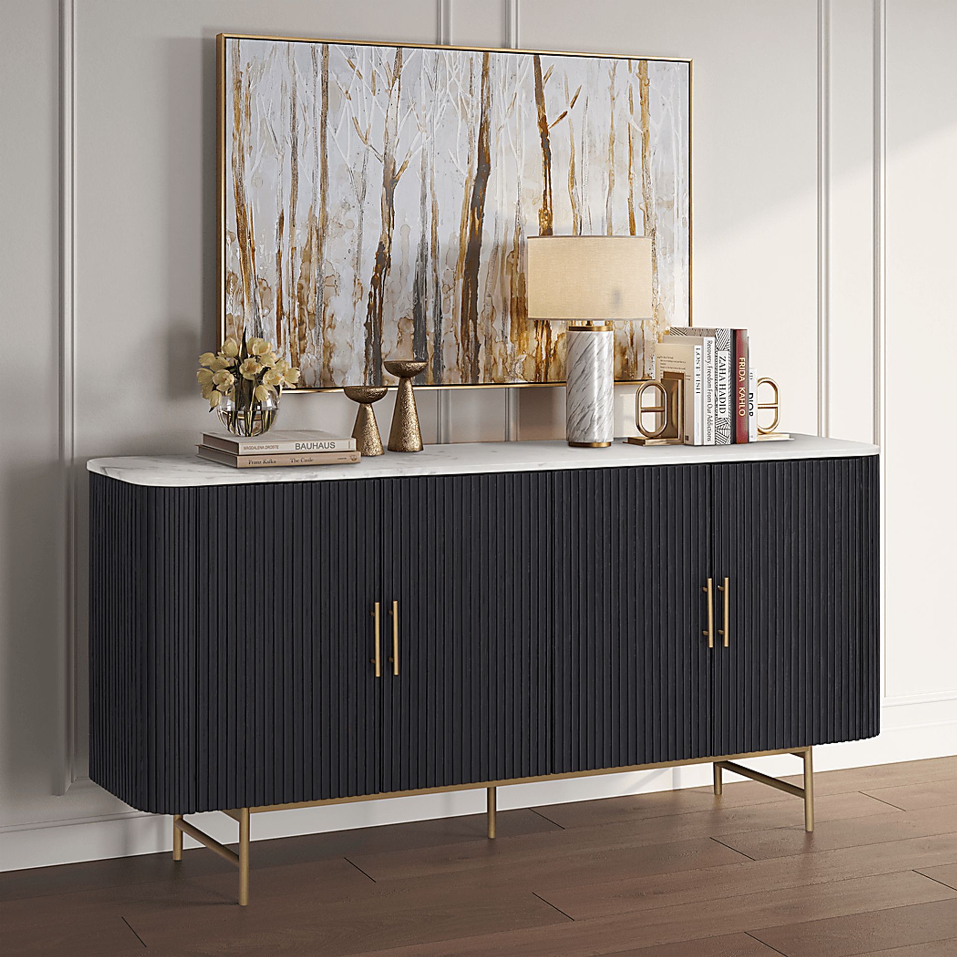 Macklin Black Credenza - Image 4