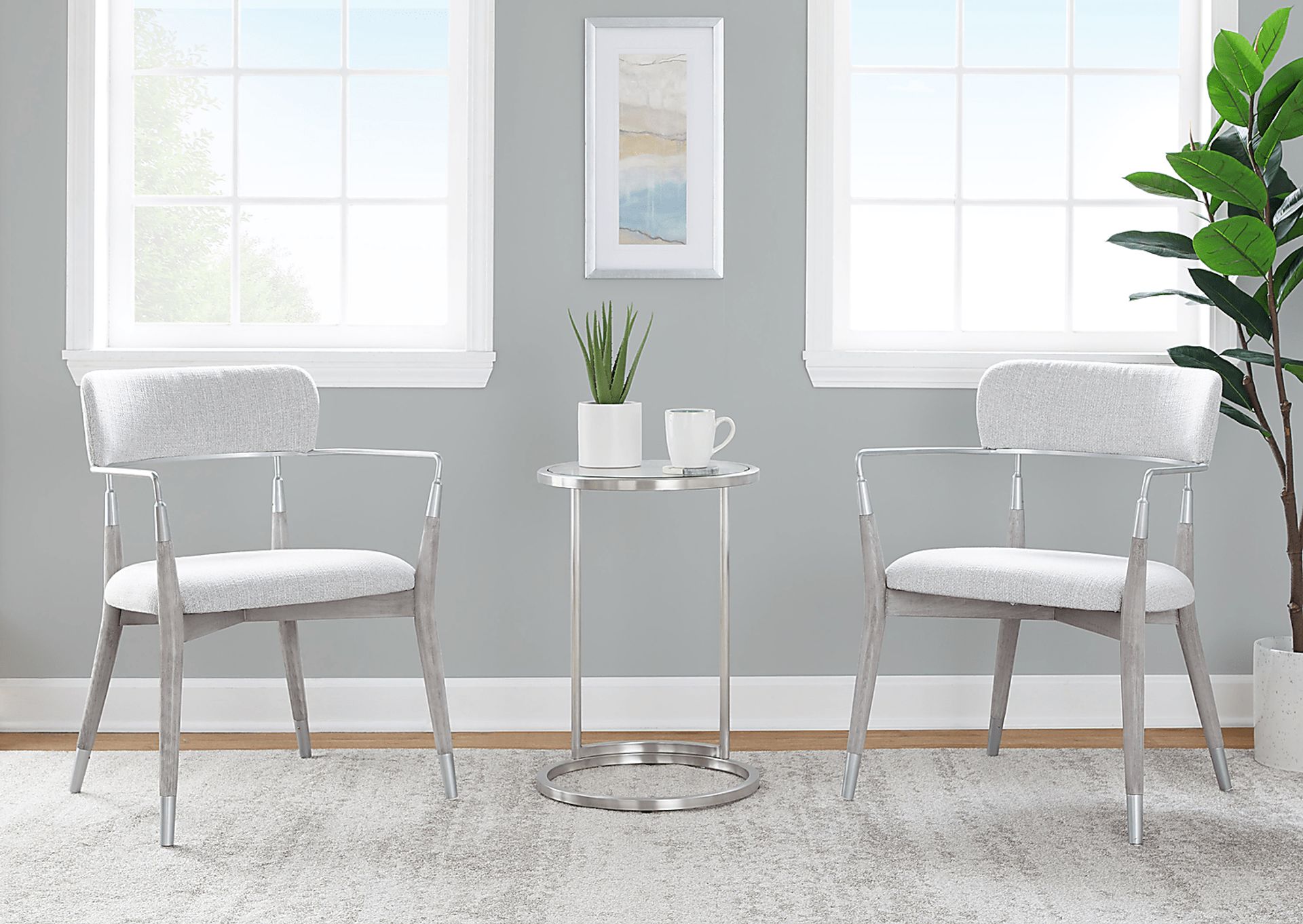 Mackling Gray Arm Chair, Set of 2 - Image 11