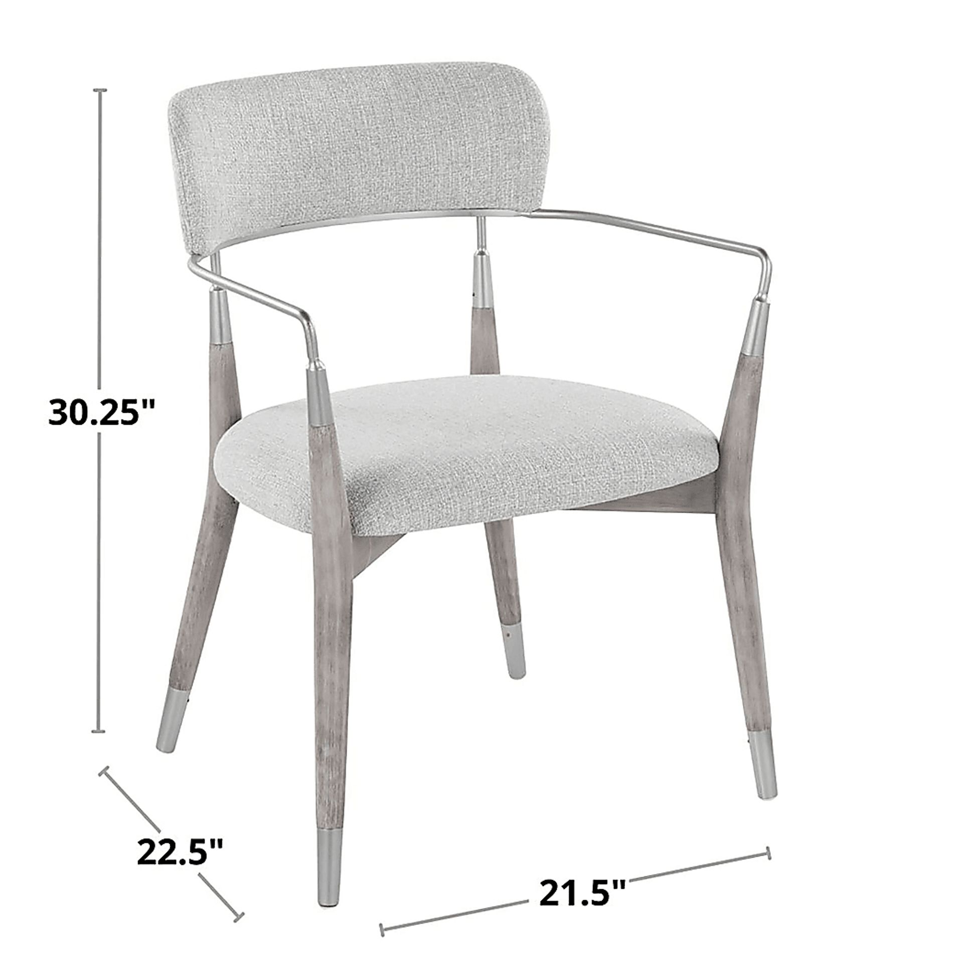 Mackling Gray Arm Chair, Set of 2 - Image 12